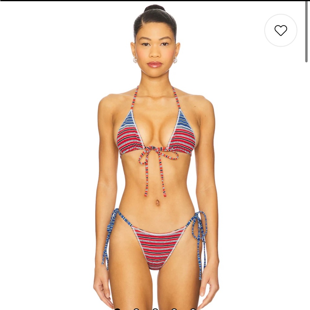 Paradise Bikini Top in Red Summer Stripe
Frankies Bikinis